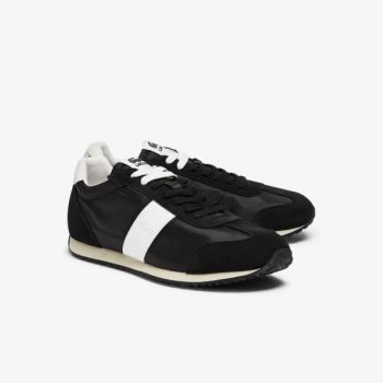 Lacoste Court Pace Textile and Suede Sneakers - Tenisky Pánské Černé / Šedé | CZ-iaYe2f